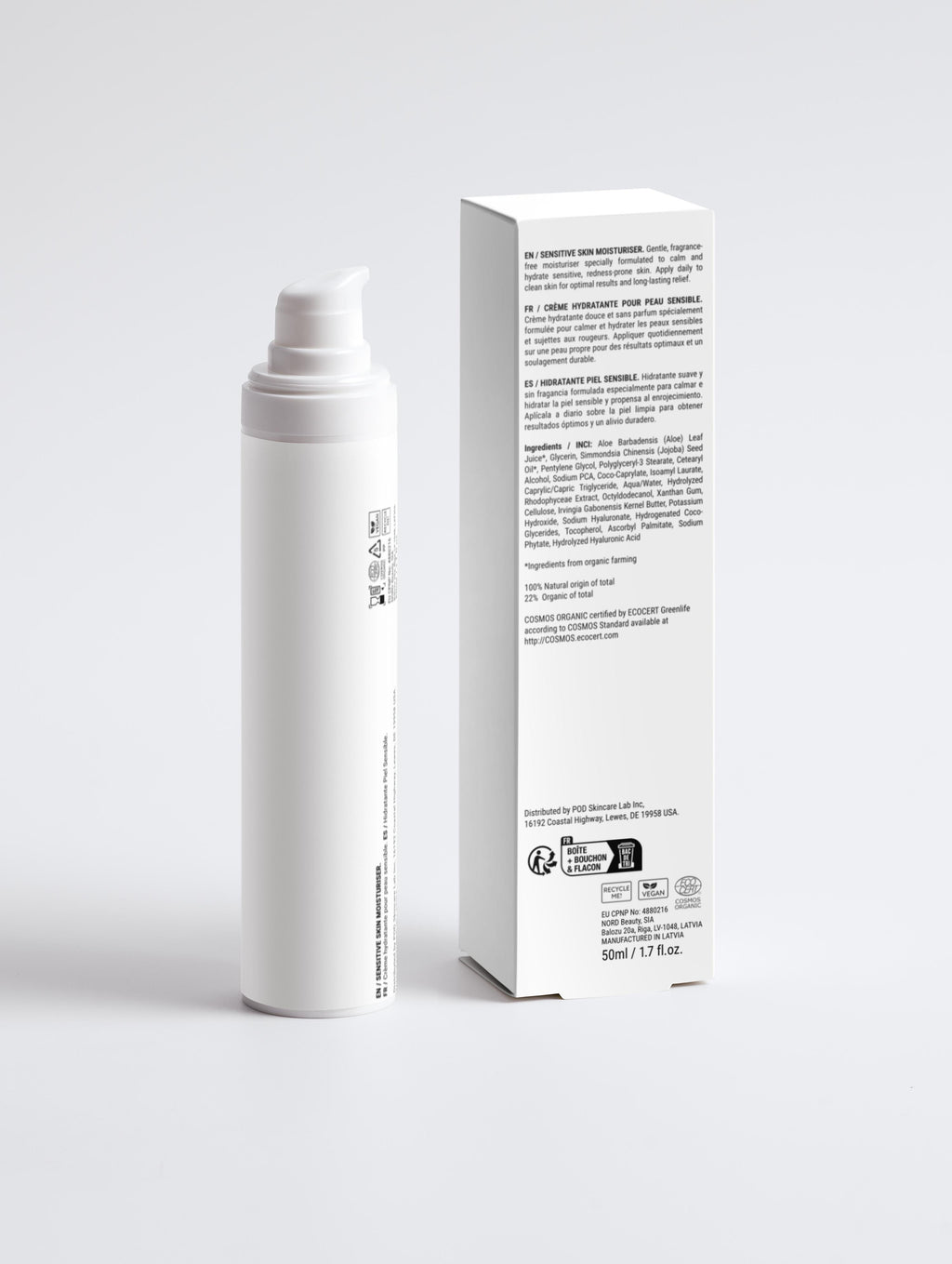 Sensitive Skin Moisturizer, Fragrance Free