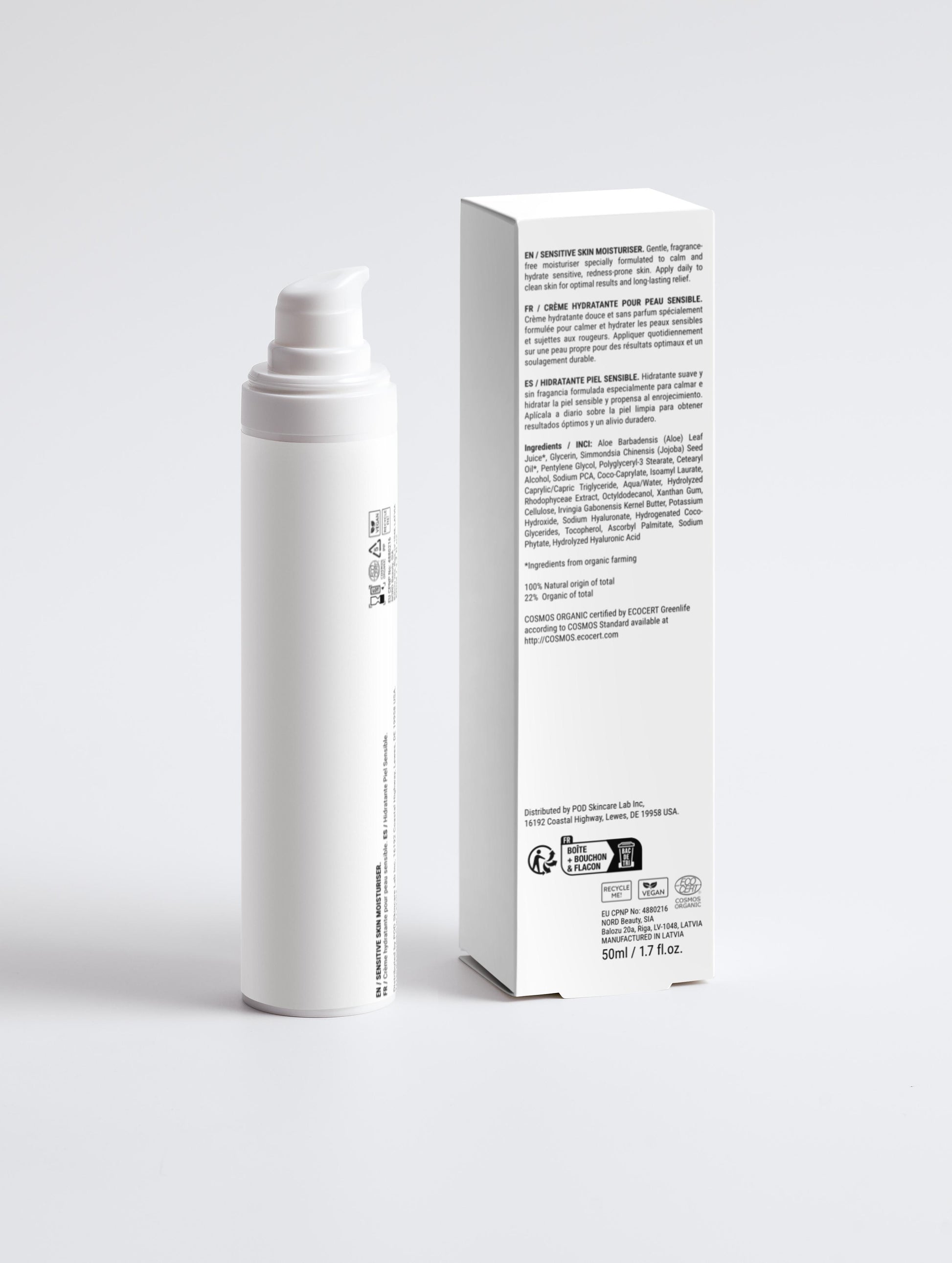 Sensitive Skin Moisturizer, Fragrance Free