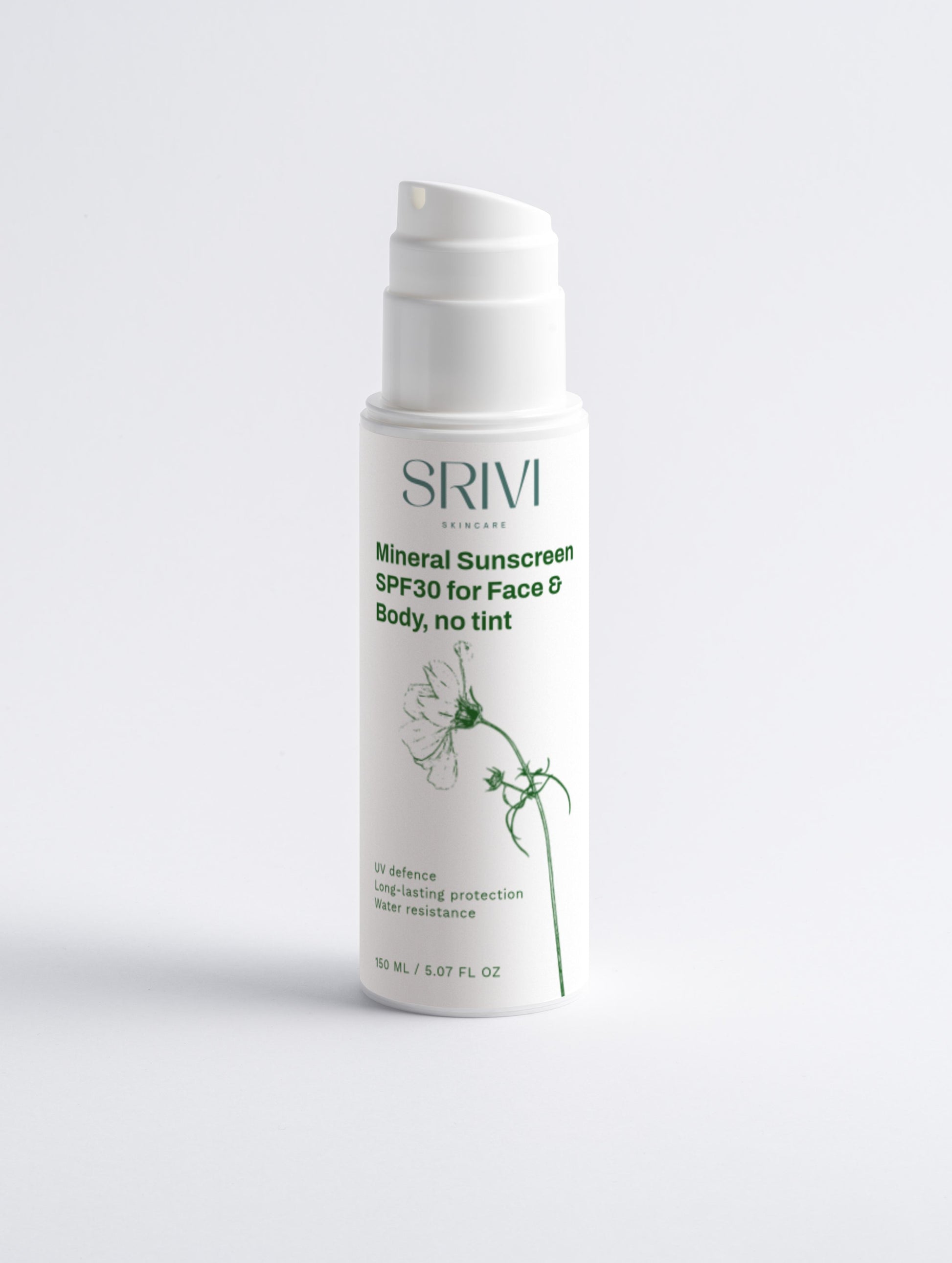 Mineral Sunscreen SPF30 for Face & Body, no tint